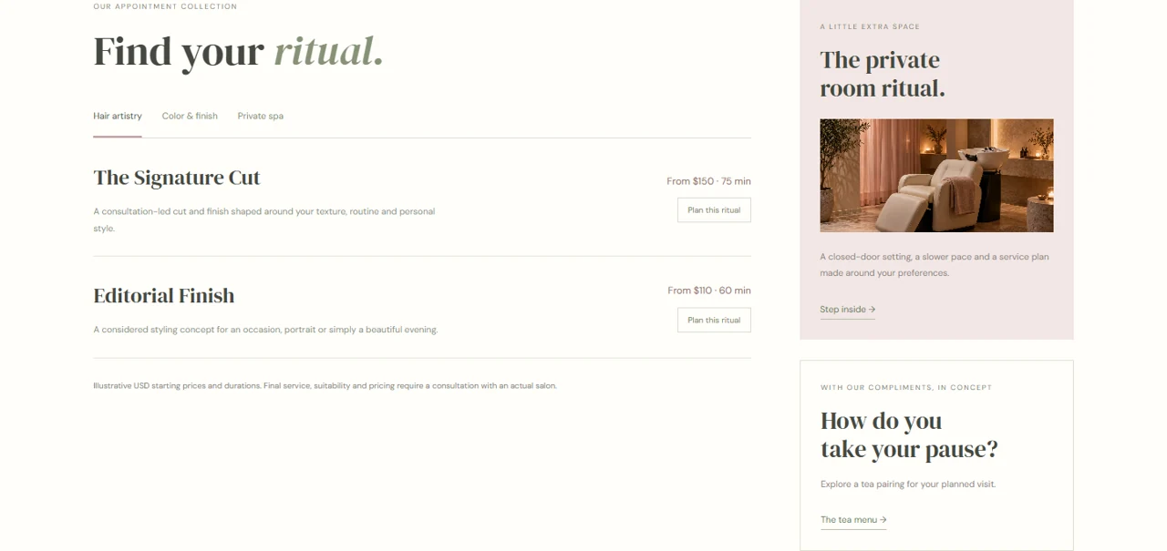 Aurelia Atelier: A ritual, clearly presented