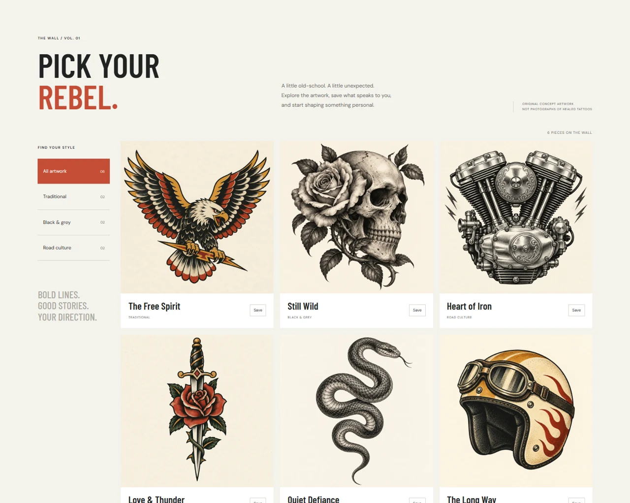 Iron & Ember layout detail
