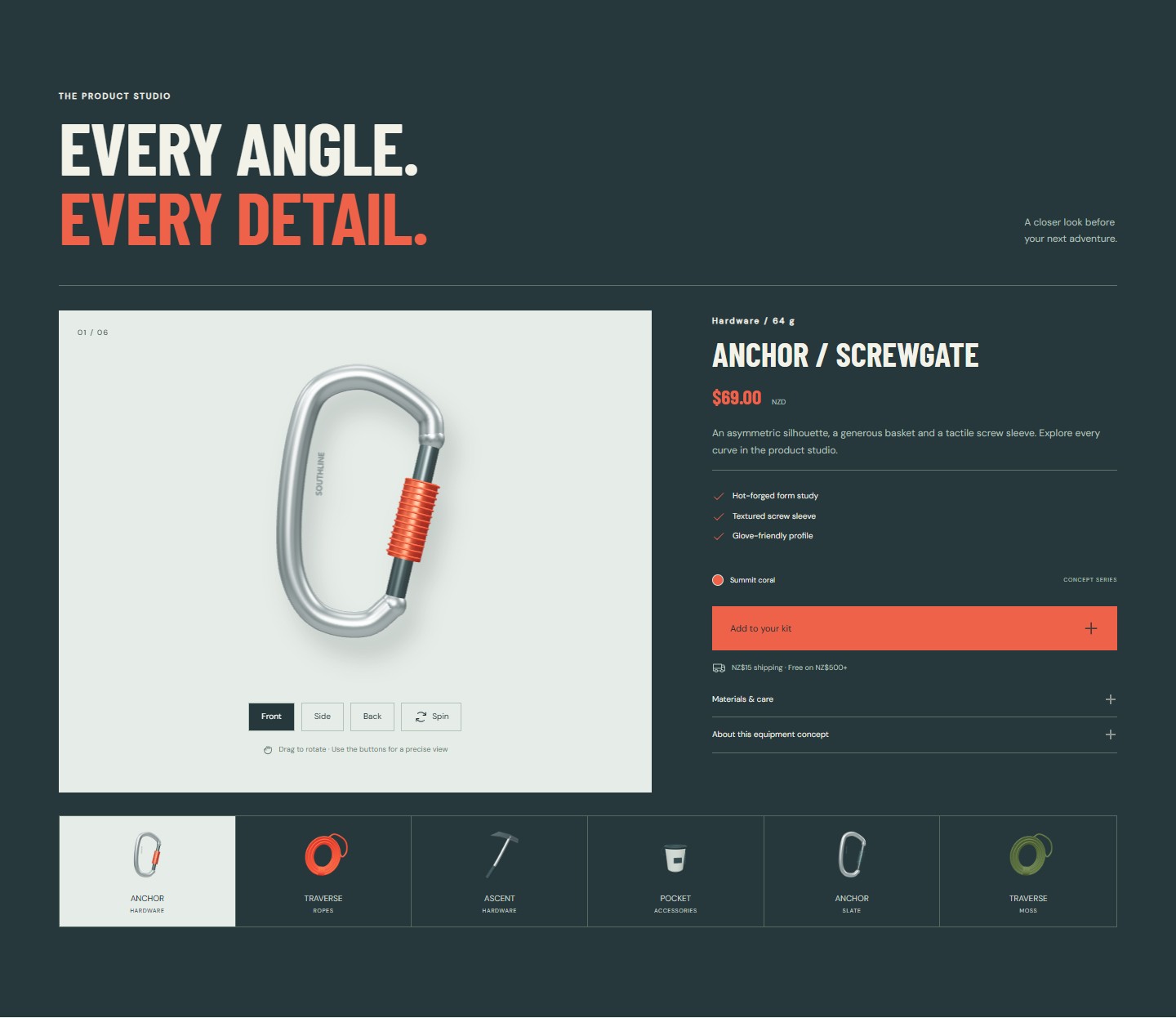 A hands-on 3D product studio