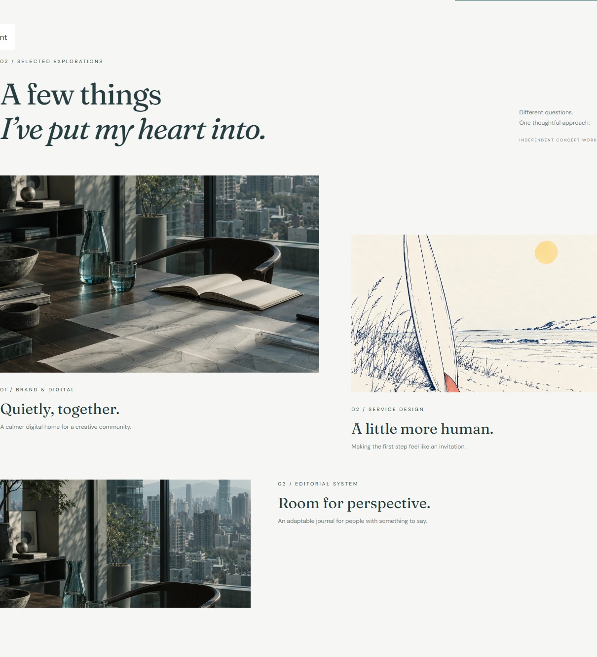 Asymmetric projects and detail reading