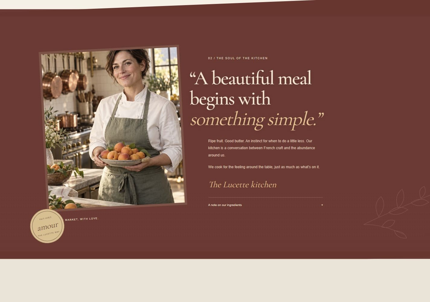 The soul of the kitchen