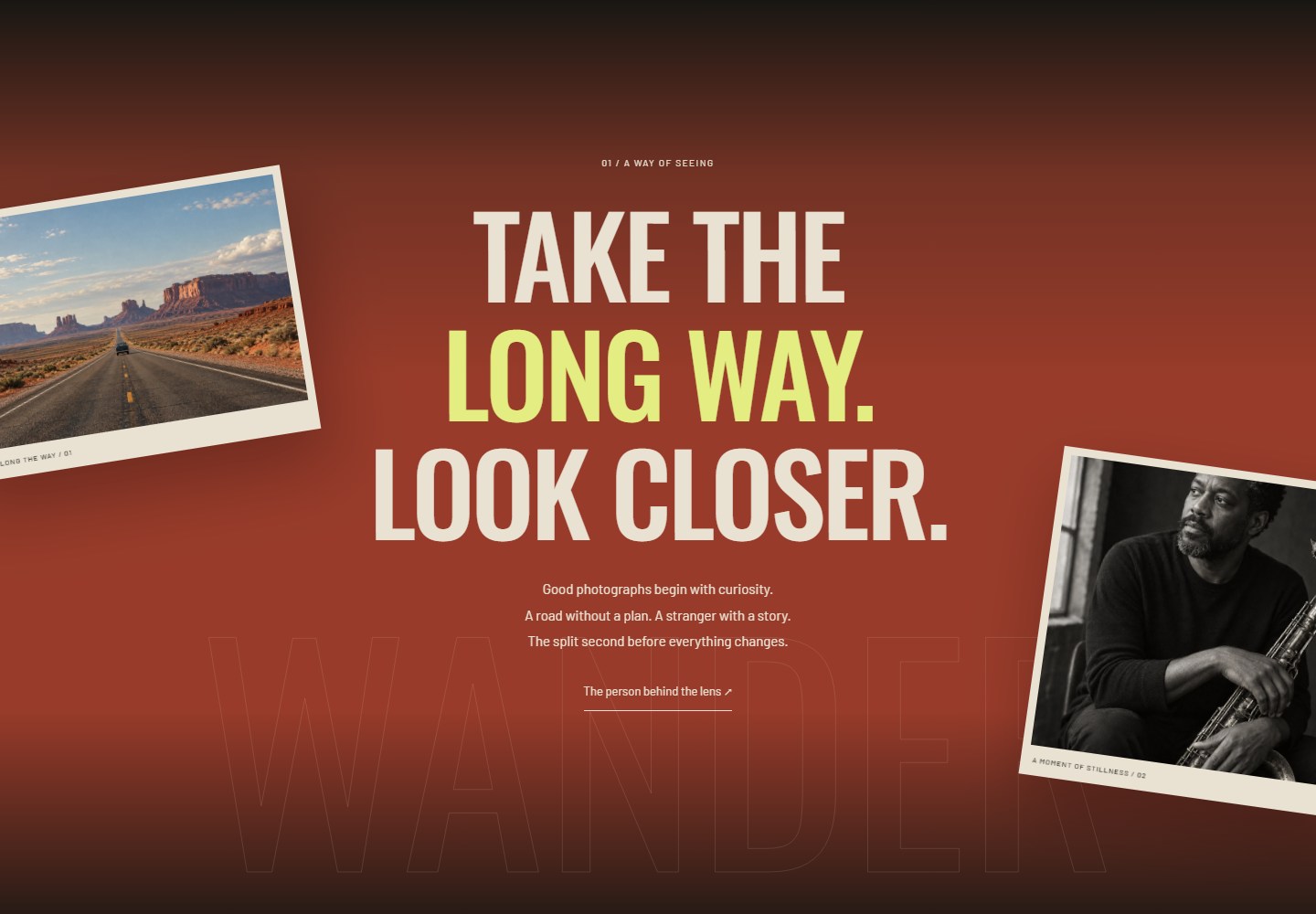 Take the long way.